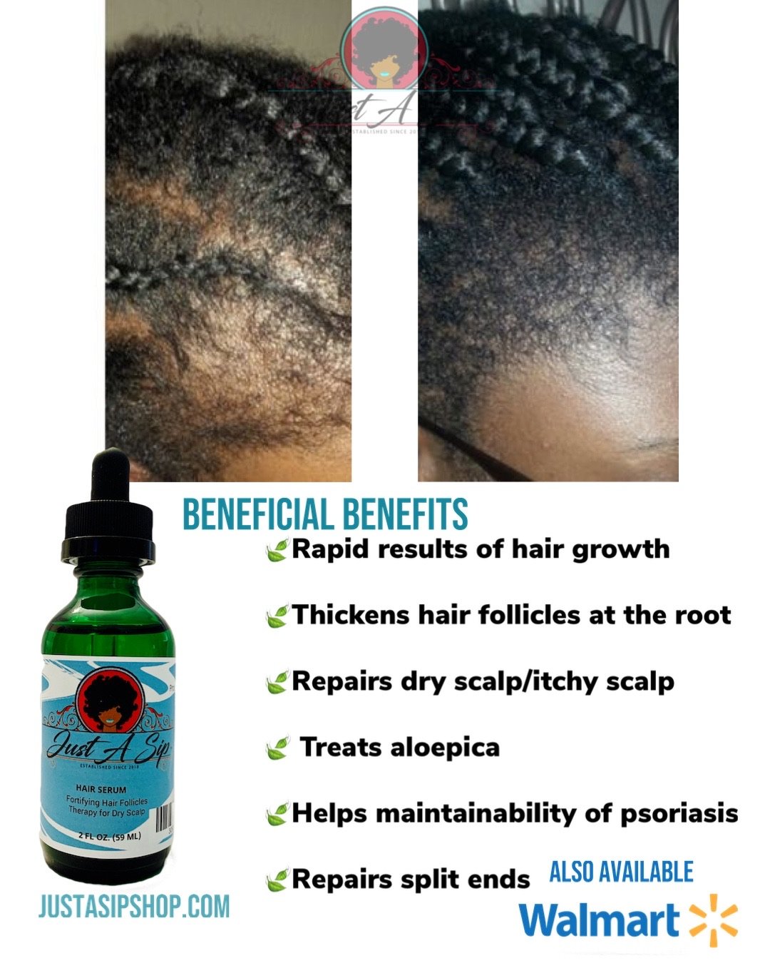 Just A Sip's Hair Serum