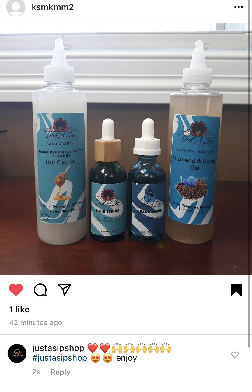 Just A Sip's Hair Serum